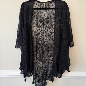 Xhilaration Black Lace Cover-Up